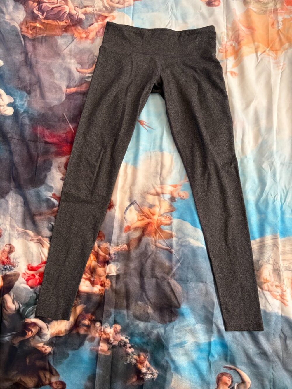 Lululemon Y2k Low Rise Heather Grey Yoga Pants - Size 8 Tall